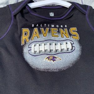 NFL Ravens 3pack onesie